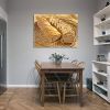 Framed Canvas Wall Art Decor Bread Painting, Heart Shape Cookie Painting Decoration For Restrant, Kitchen, Dining Room, Office Living Room, Bedroom De