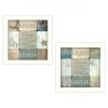 "Sunshine Sand and Sea Collection" 2-Piece Vignette By Dee Dee, Printed Wall Art, Ready To Hang Framed Poster, White Frame