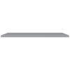 Floating Wall Shelves 2 pcs Gray 47.2"x9.3"x1.5" MDF