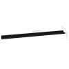 Wall Shelves 4 pcs Black 45.3"x3.5"x1.2"