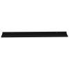 Wall Shelves 4 pcs Black 45.3"x3.5"x1.2"