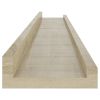 Wall Shelves 4 pcs Sonoma Oak 31.5"x3.5"x1.2"