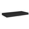 Floating Wall Shelves 4 pcs Black 19.7"x9.1"x1.5" MDF