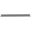 Wall Shelves 2 pcs Gray 45.3"x3.5"x1.2"