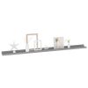 Wall Shelves 2 pcs Gray 45.3"x3.5"x1.2"