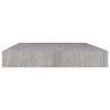 Floating Wall Shelf Concrete Gray 19.7"x9.1"x1.5" MDF