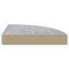 Wall Corner Shelf Concrete Gray 13.7"x13.7"x1.4" MDF