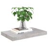 Floating Wall Shelf Concrete Gray 19.7"x9.1"x1.5" MDF
