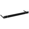 Floating Wall Shelves 2 pcs Black 47.2"x9.3"x1.5" MDF