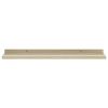 Wall Shelves 2 pcs White and Sonoma Oak 23.6"x3.5"x1.2"