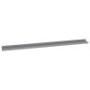 Wall Shelves 2 pcs Gray 45.3"x3.5"x1.2"