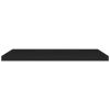 Floating Wall Shelves 2 pcs Black 35.4"x9.3"x1.5" MDF