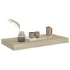 Floating Wall Shelves 2 pcs Oak 19.7"x9.1"x1.5" MDF