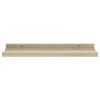 Wall Shelves 2 pcs White and Sonoma Oak 15.7"x3.5"x1.2"