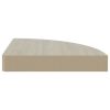 Wall Corner Shelves 2 pcs Oak and White 13.7"x13.7"x1.4" MDF