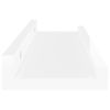 Wall Shelves 2 pcs High Gloss White 15.7"x3.5"x1.2"
