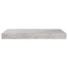 Floating Wall Shelf Concrete Gray 19.7"x9.1"x1.5" MDF