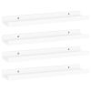 Wall Shelves 4 pcs White 15.7"x3.5"x1.2"