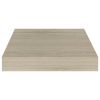 Floating Wall Shelf Oak 9.1"x9.3"x1.5" MDF