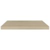 Floating Wall Shelves 2 pcs Oak 23.6"x9.3"x1.5" MDF