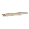 Floating Wall Shelf Oak 35.4"x9.3"x1.5" MDF