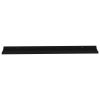 Wall Shelves 2 pcs Black 45.3"x3.5"x1.2"