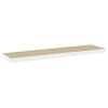 Floating Wall Shelf Oak and White 47.2"x9.3"x1.5" MDF