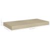 Floating Wall Shelves 2 pcs Oak 19.7"x9.1"x1.5" MDF