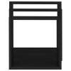 Wall Cube Shelves 3 pcs Black MDF