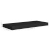 Floating Wall Shelves 4 pcs Black 23.6"x9.3"x1.5" MDF