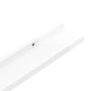 Wall Shelves 2 pcs High Gloss White 15.7"x3.5"x1.2"
