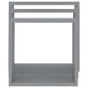 Wall Cube Shelves 3 pcs Gray MDF
