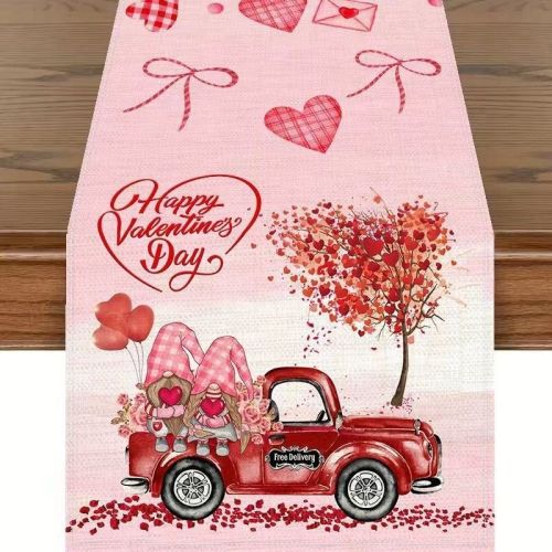 Home Decor Valentine's Day Printed Tablecloth Home Decor Valentine's Day Printed Tablecloth
